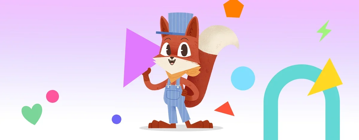 Art Adventure: Combine shapes and colours to create your own artwork.
