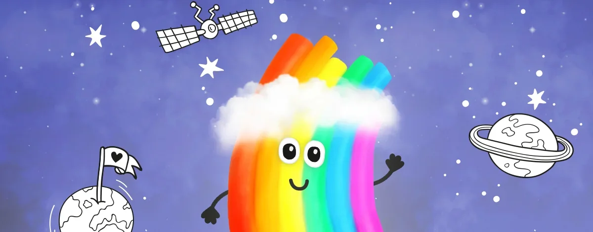Rudi Rainbow: Find Rudi’s missing colours and discover the world of weather.