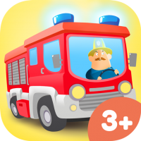 App Icon Little Fire Station – kids mobile game with firefighters and fire trucks
