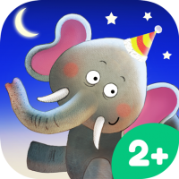 Nighty Night Circus App Icon – Cute bedtime app for kids with circus animals