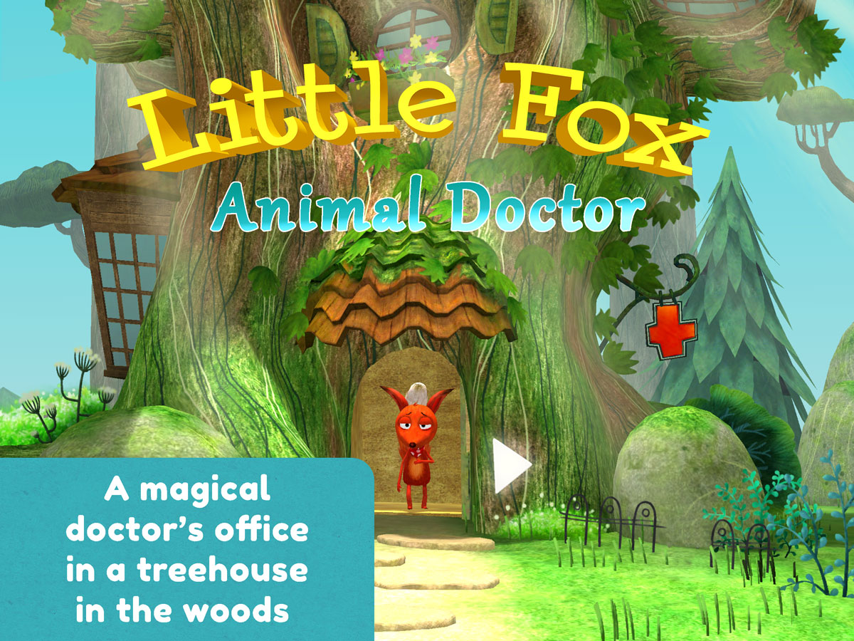 Little Fox Animal Doctor App – magical doctor's office in a tree house