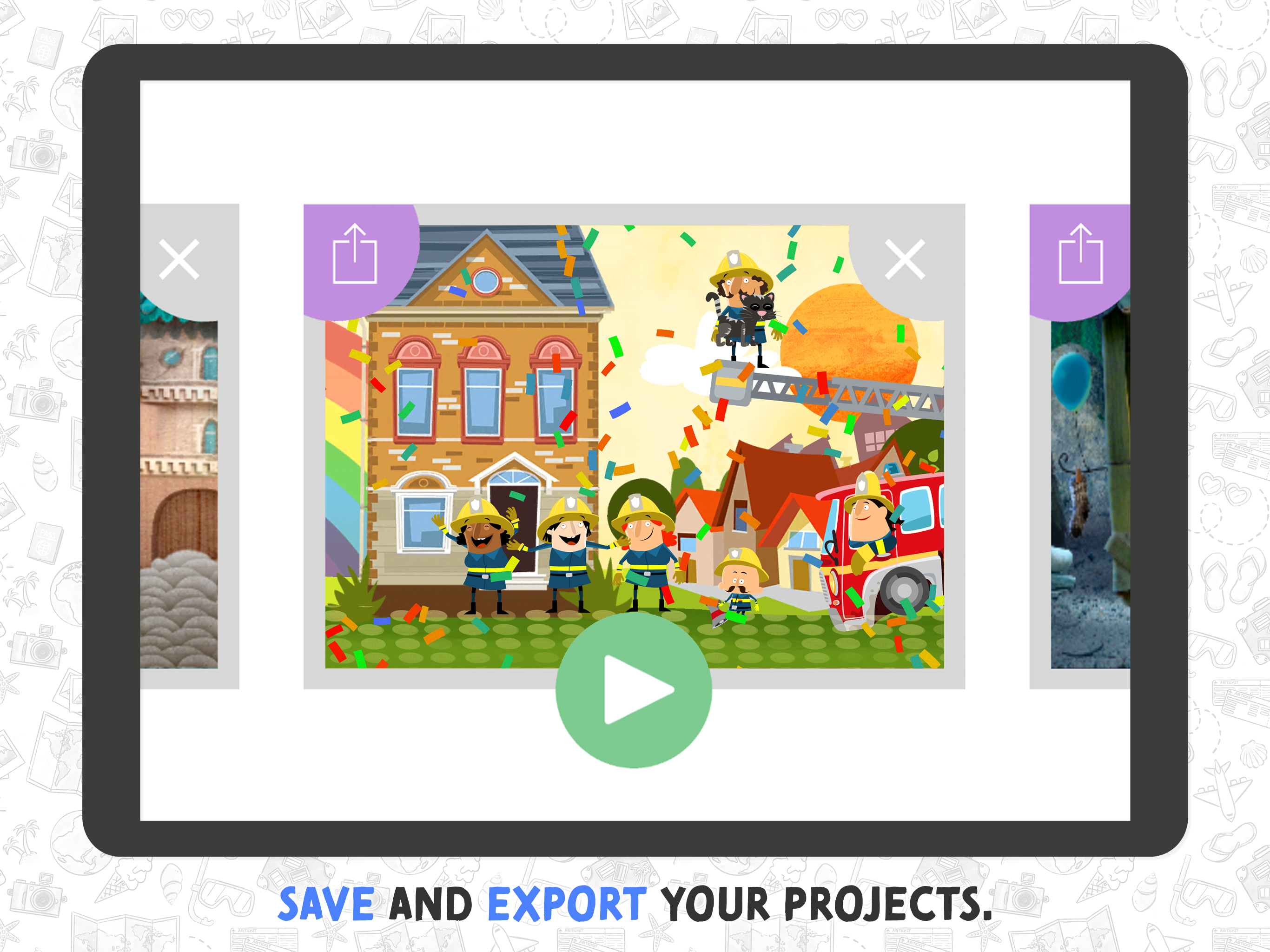 Movie Adventure – Save and export your projects