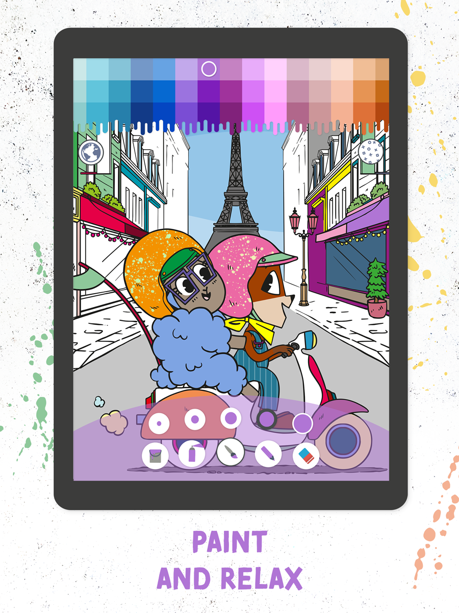 Coloring Fun with Fox And Sheep – Kids App Screenshot 02